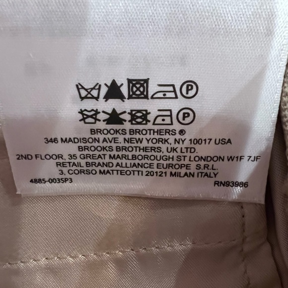 Brooks Brothers NWT Women’s Lucia Fit Wool, Linen, and Silk Beige Dress Pants, 6 - Picture 15 of 16